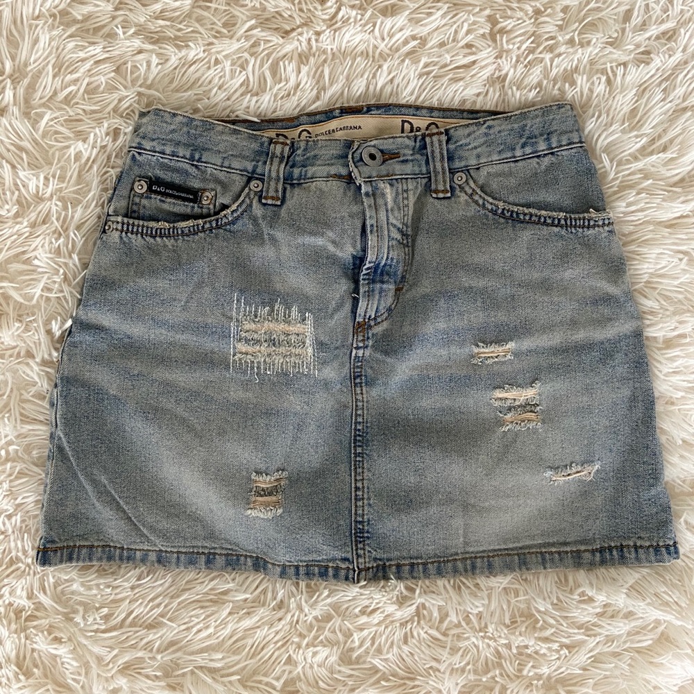 D&G jean mini skirt